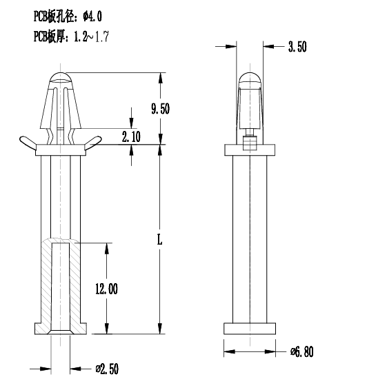 PCB Standoff TCBS-25